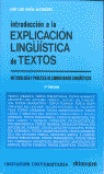 Introducción a la explicación ling., de Girón Alconchel | portada del libro