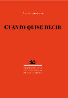Cuanto quise decir, de Aniorte, Ginés | portada del libro