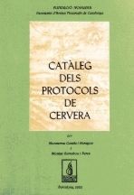 Catàleg dels protocols de Cervera, de Canela, Montserrat | portada del libro
