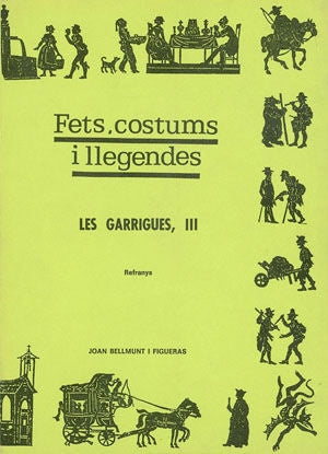 Les Garrigues, III (refranys), de Bellmunt Figueras, Joan | portada del libro