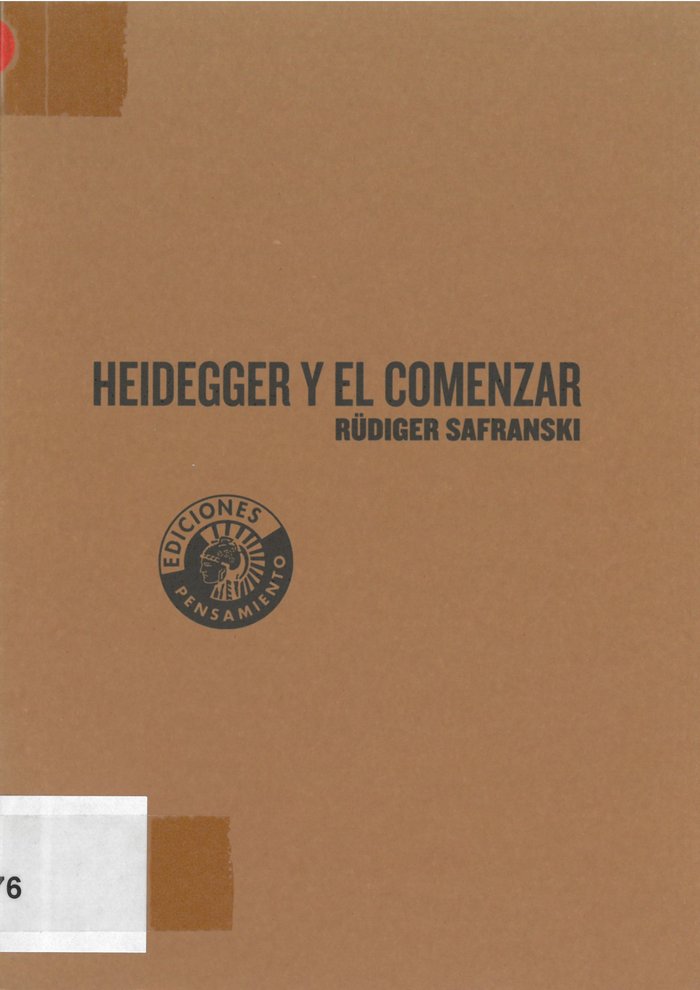 Heidegger y el comenzar, de Safranski, Rüdiger | portada del libro