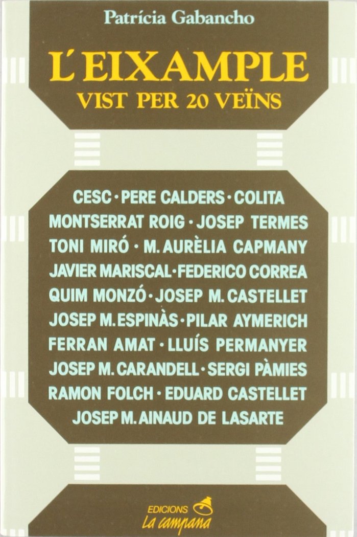 L'Eixample vist per 20 veïns, de GABANCHO, PATRICIA | portada del libro