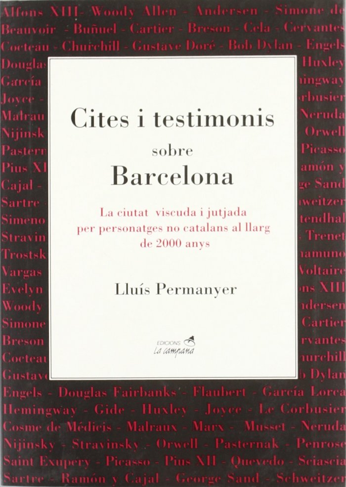 Cites i testimonis sobre Barcelona, de PERMANYER, LLUIS | portada del libro