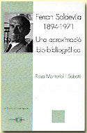 FERRAN SOLDEVILA 1894 1971, de MONTORIOL SABATE, ROSA | portada del libro