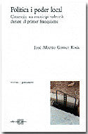 POLITICA I PODER LOCAL, de GOMEZ RODA, JOSE ALBERTO | portada del libro