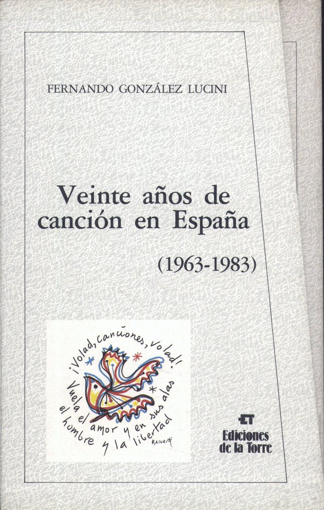 Veinte años de canción en España ( IV tomos), de González Lucini, Fernando | portada del libro