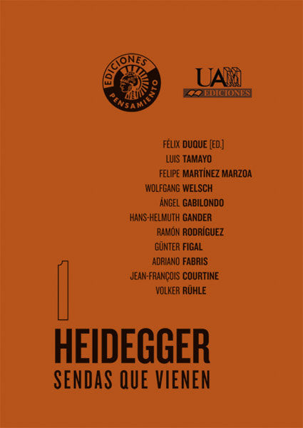 Heidegger. Sendas que vienen, de Felix Duque | portada del libro