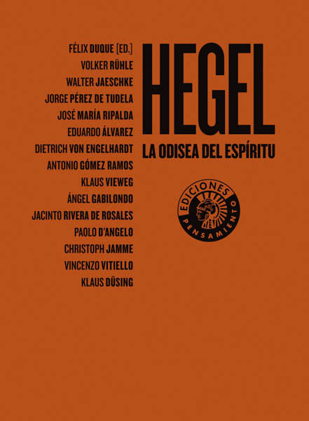 Hegel. La odisea del espítritu | portada del libro