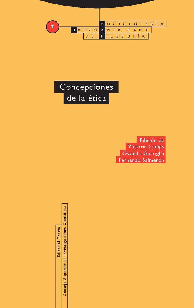 CONCEPCIONES DE LA ETICA ENC2, de CAMPS | portada del libro