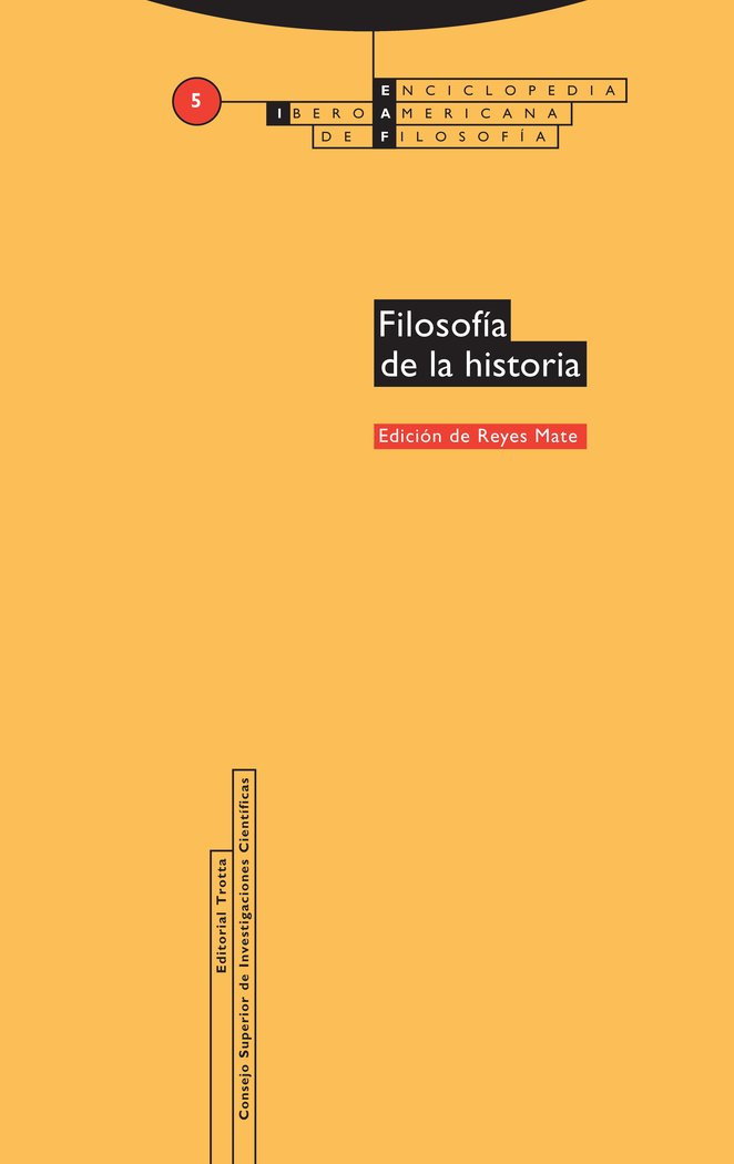 FILOSOFIA DE LA HISTORIA, de MATE | portada del libro