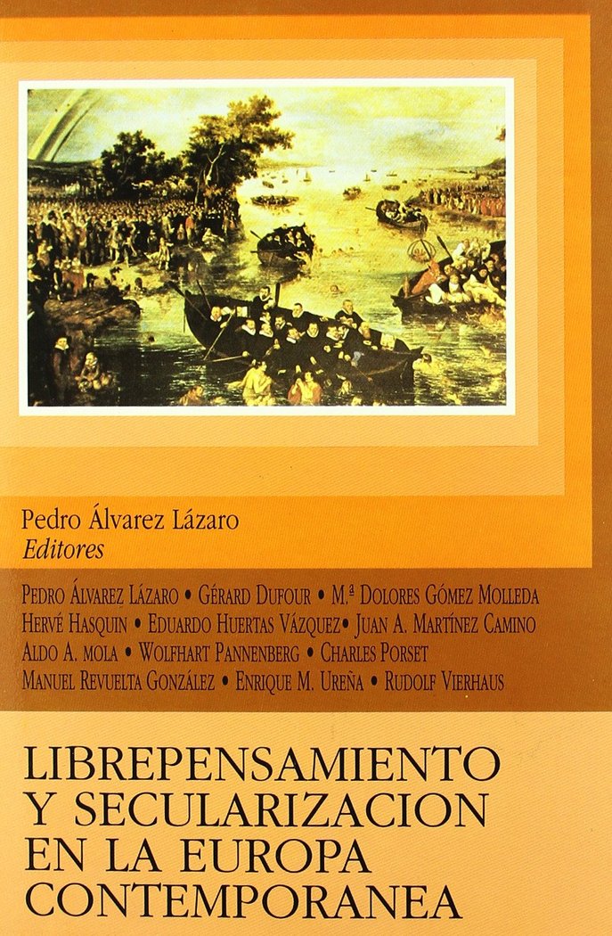 Librepensamiento y secularización en la Europa contemporánea, de Varios autores | portada del libro