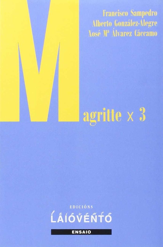Magritte x 3, de Álvarez Cáccamo, Xosé María | portada del libro