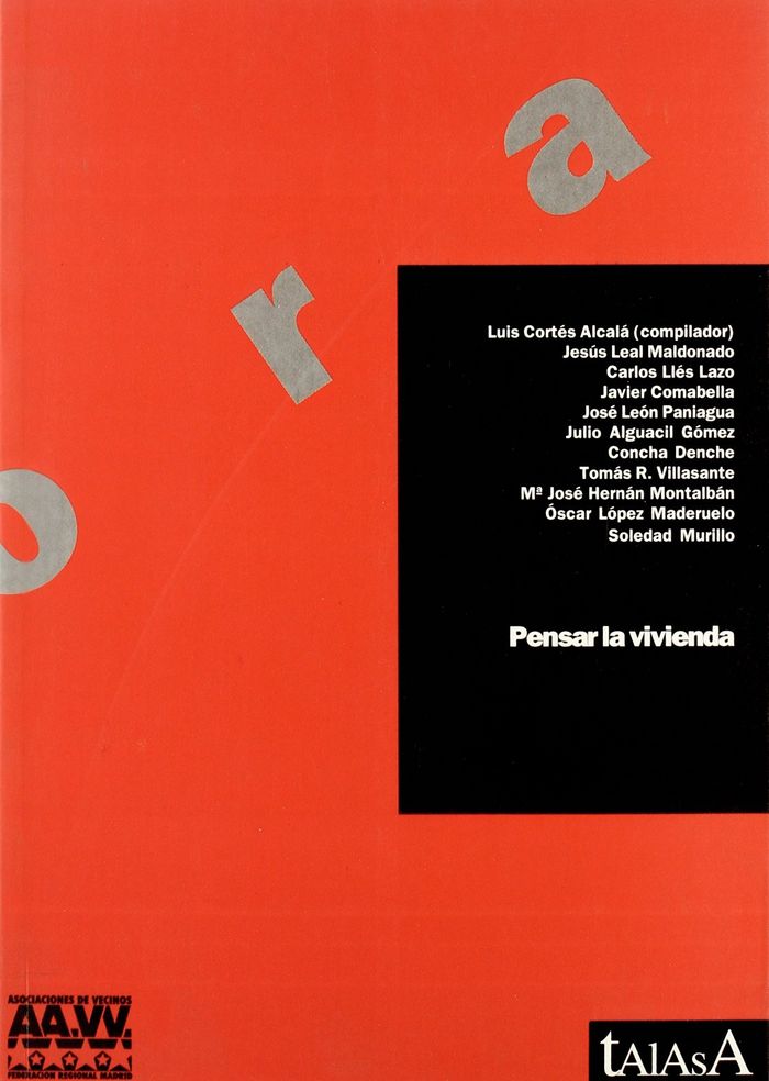 Pensar la vivienda, de Cortés | portada del libro