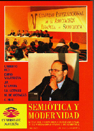 Semiótica y modernidad, vol. I, de Asociación Española de Semiótica. Congreso Internacional | portada del libro