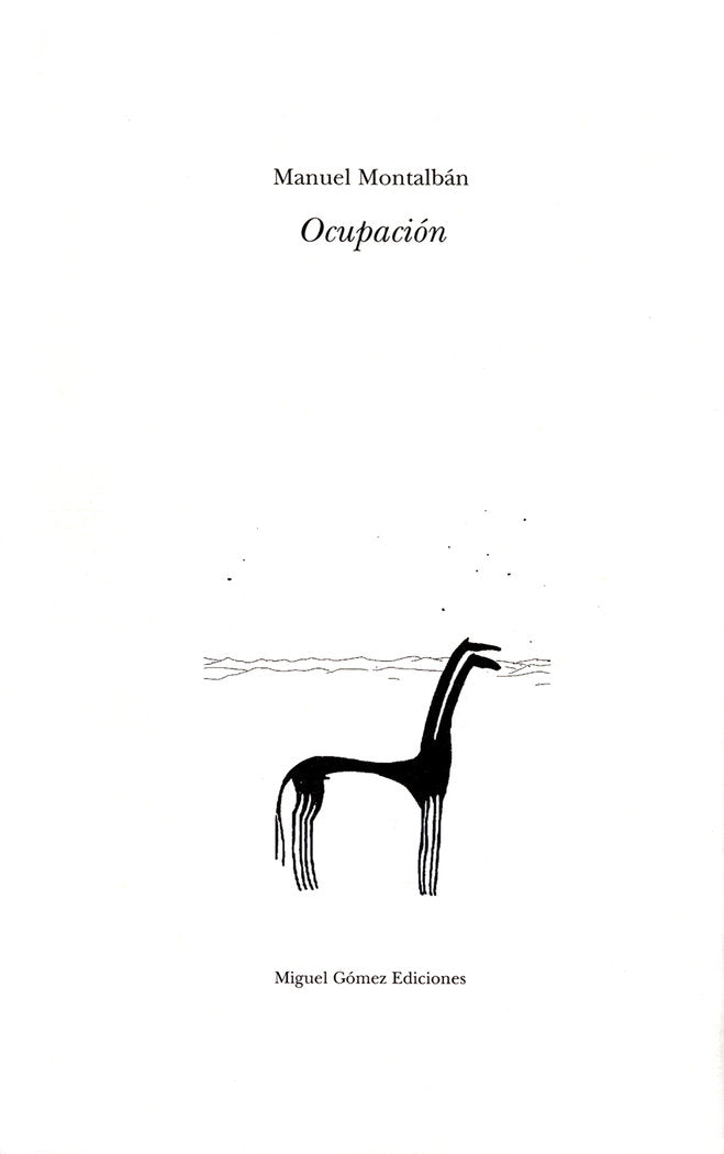 Ocupación, de Montalbán, Manuel | portada del libro