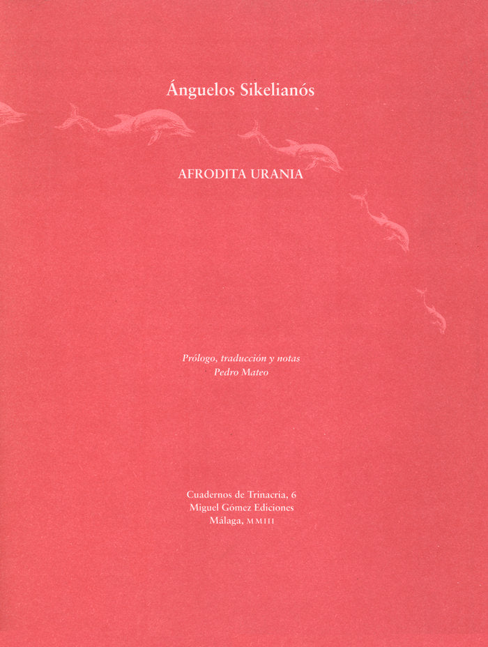 Afrodita Urania, de Sikelianós, Ánguelos | portada del libro