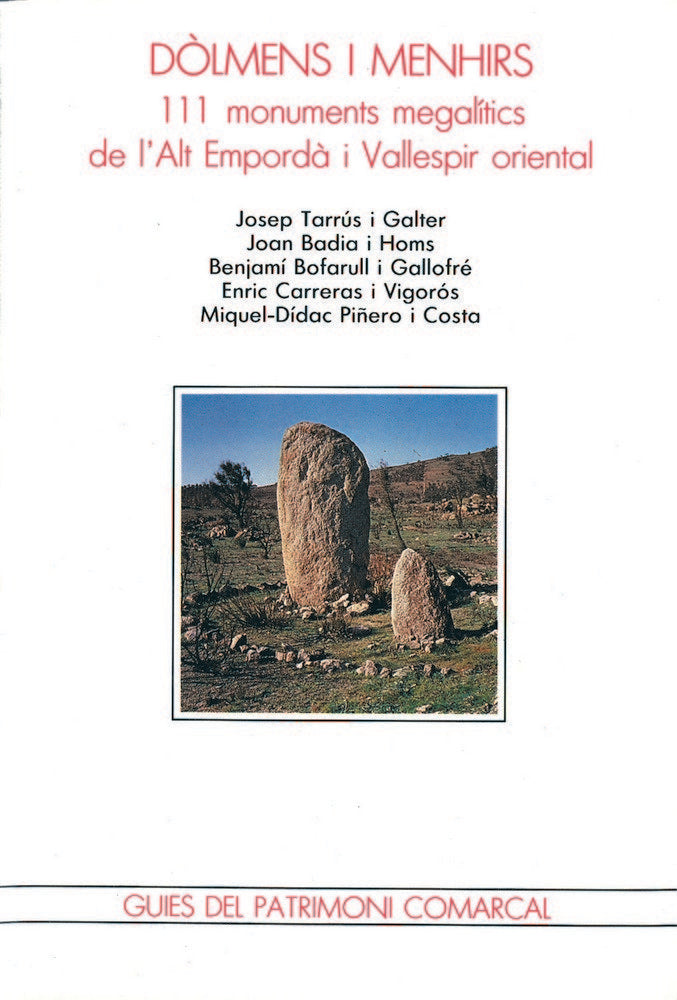 Dòlmens i menhirs, de TARRUS GALTER, JOSEP | portada del libro