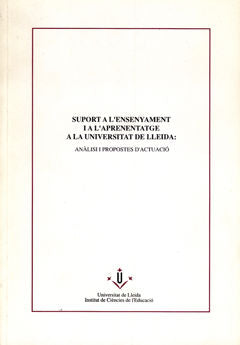 Suport a l'ensenyament i a l'aprenentage a la Universitat de Lleida., de Varios autores | portada del libro