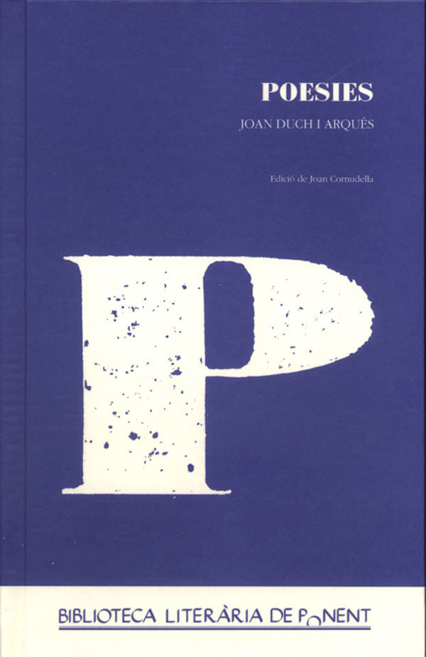 Poesies., de Duch Arqués | portada del libro