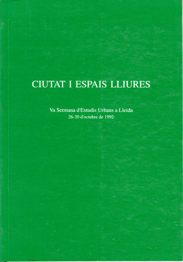 Ciutat i espais lliures., de Varios autores | portada del libro