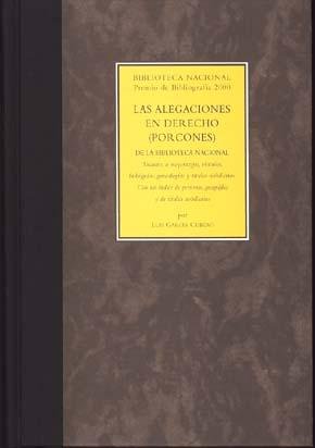 Las alegaciones en derecho (porcones), de García Cubero, Luis | portada del libro