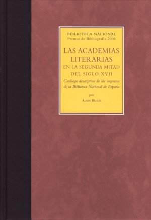 Las academias literarias en la segunda mitad del siglo XVII | portada del libro