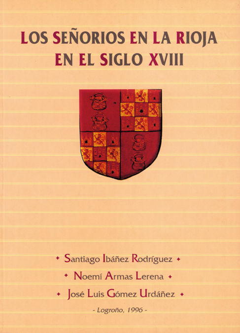 Los Señoríos en La Rioja en el siglo XVIII, de Ibáñez | portada del libro