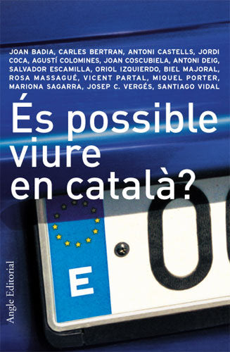 ES POSSIBLE VIURE EN CATALA?, de BADIA, JOAN | portada del libro