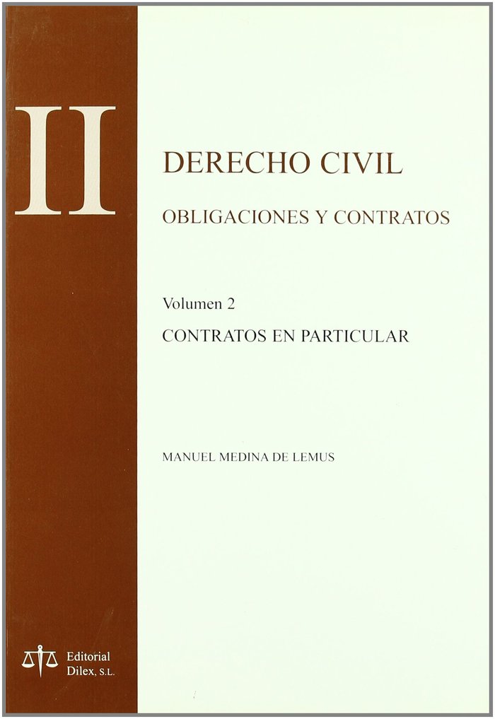 DERECHO CIVIL II OBLIGACIONES Y CONTRATOS Volumen 2 CONTRATOS EN PARTICULAR | portada del libro