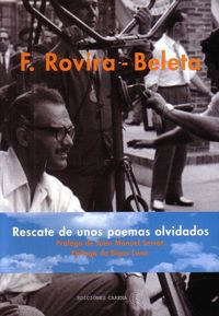 Rescate de unos poemas olvidados, de FRANCISCO ROVIRA-BELETA | portada del libro
