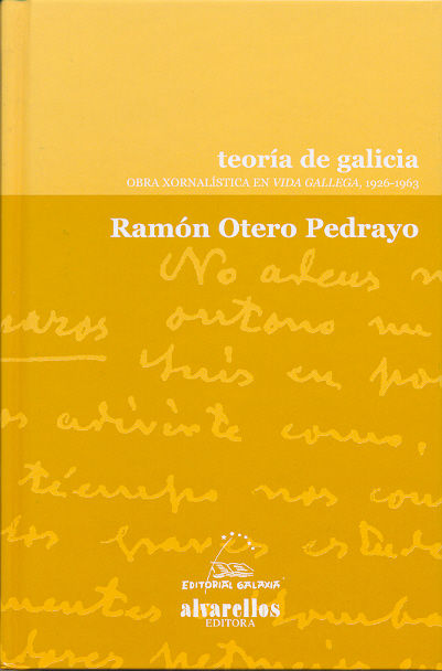 TEORIA DE GALICIA, de OTERO PEDRAYO, RAMON | portada del libro