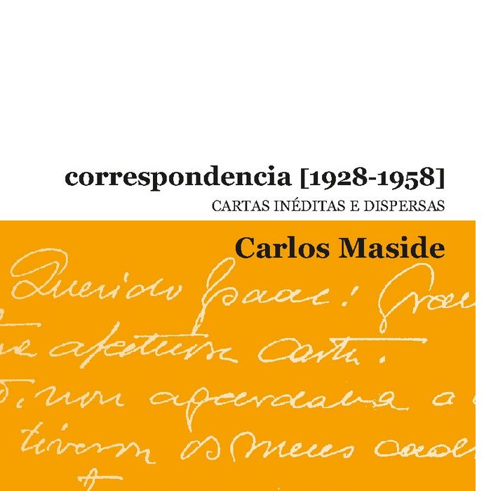 CORRESPONDENCIA [1928-1958], de Maside García, Carlos | portada del libro