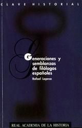 Generaciones y semblanzas de filólogos españoles., de Lapesa | portada del libro