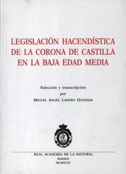 Legislación hacendística de la Corona de Castilla en la Baja Edad Media., de Varios autores | portada del libro