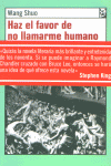 Haz el favor de no llamarme humano, de Shou | portada del libro