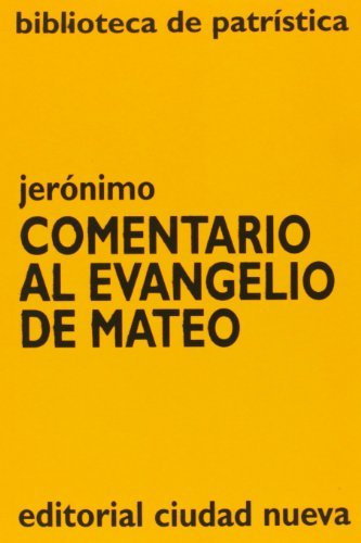 Comentario al Evangelio de Mateo, de Jerónimo | portada del libro