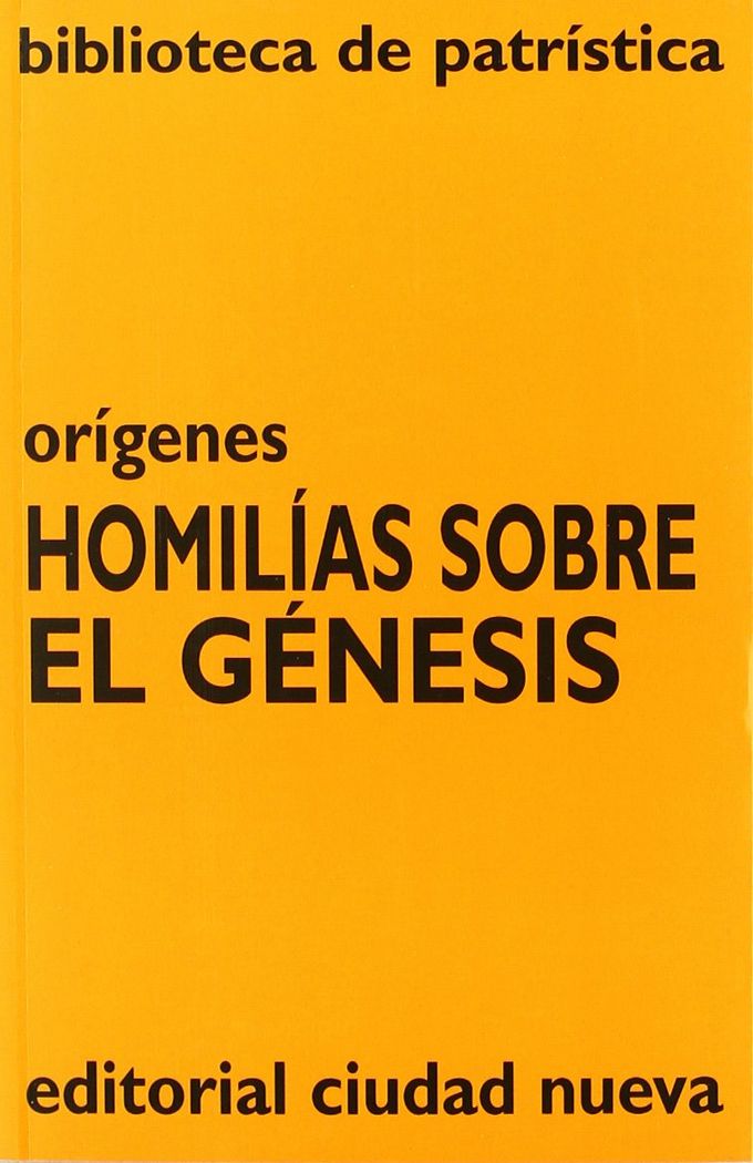 Homilías sobre el Génesis, de Orígenes | portada del libro