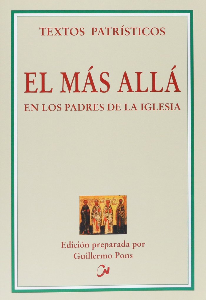 El más allá en los Padres de la Iglesia, de Pons Pons, Guillermo | portada del libro