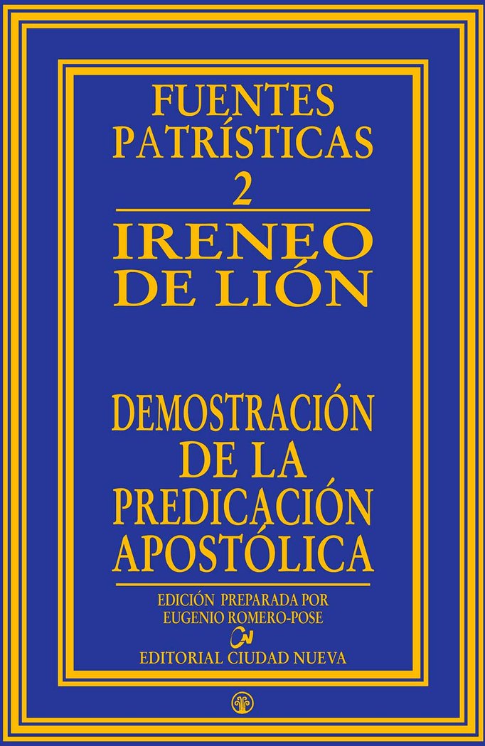 Demostración de la predicación apostólica, de Ireneo de Lión | portada del libro