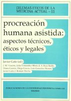 Procreación humana asistida: aspectos técnicos, éticos y legales, de Varios autores | portada del libro