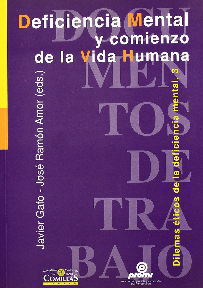 Deficiencia mental y comienzo de la vida humana, de Varios autores | portada del libro