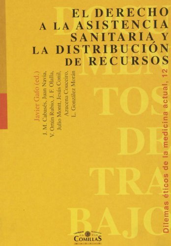 El derecho a la asistencia sanitaria y la distribución de recursos, de Varios autores | portada del libro