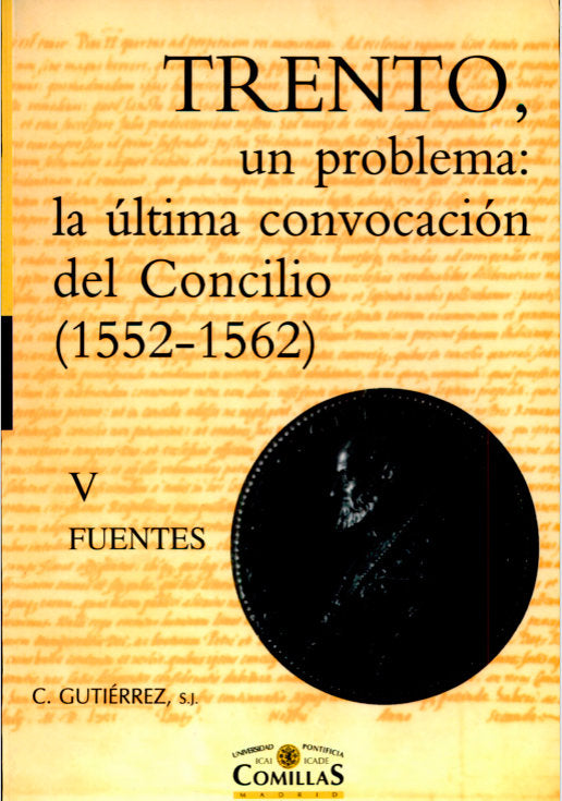 Trento, un problema: la última convocación del Concilio, de Gutiérrez Campo | portada del libro