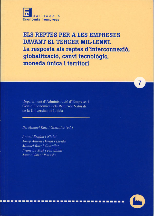 Els reptes per a les empreses davant el tercer mil·lenni., de Varios autores | portada del libro