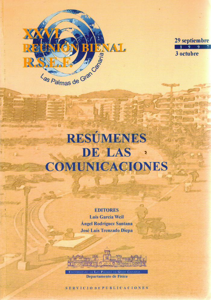 XXVI Reunión bienal de la rsef, de Garcí¡a Weil | portada del libro
