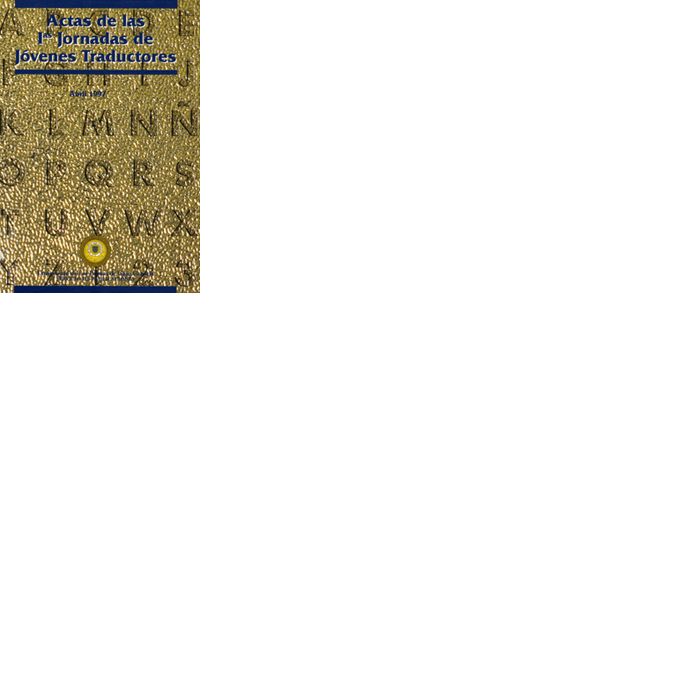 Actas de las 1ª jornadas de jóvenes traductores, de Varios autores | portada del libro