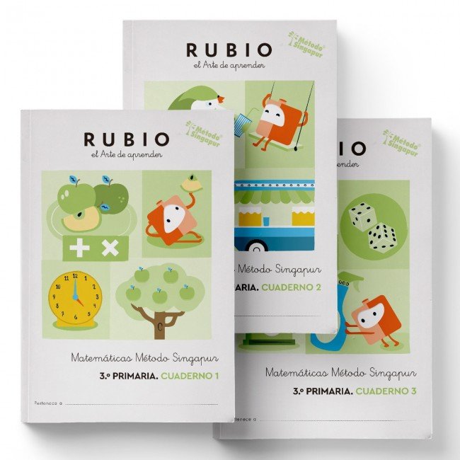 Matemáticas Método Singapur 3.º Primaria RUBIO, de Cosme Sánchez, Andrés | portada del libro
