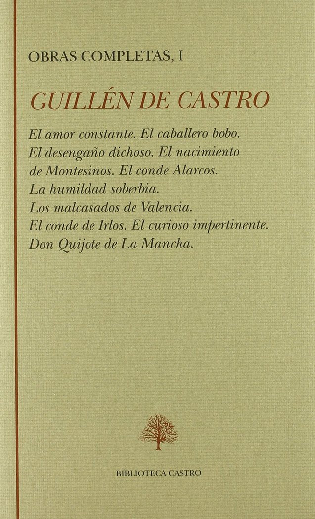 Comedias, de GUILLEN DE CASTRO | portada del libro