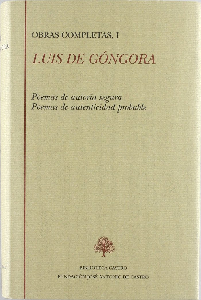 LUIS DE GONGORA (TOMO I), de LUIS GóNGORA DE | portada del libro