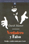 Verdadero o falso, de MAMET | portada del libro